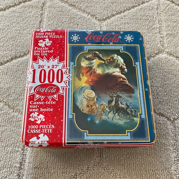 Coca Cola Other - Coca Cola (NEW SEALED) Christmas Santa Claus 1000 piece jigsaw puzzle
